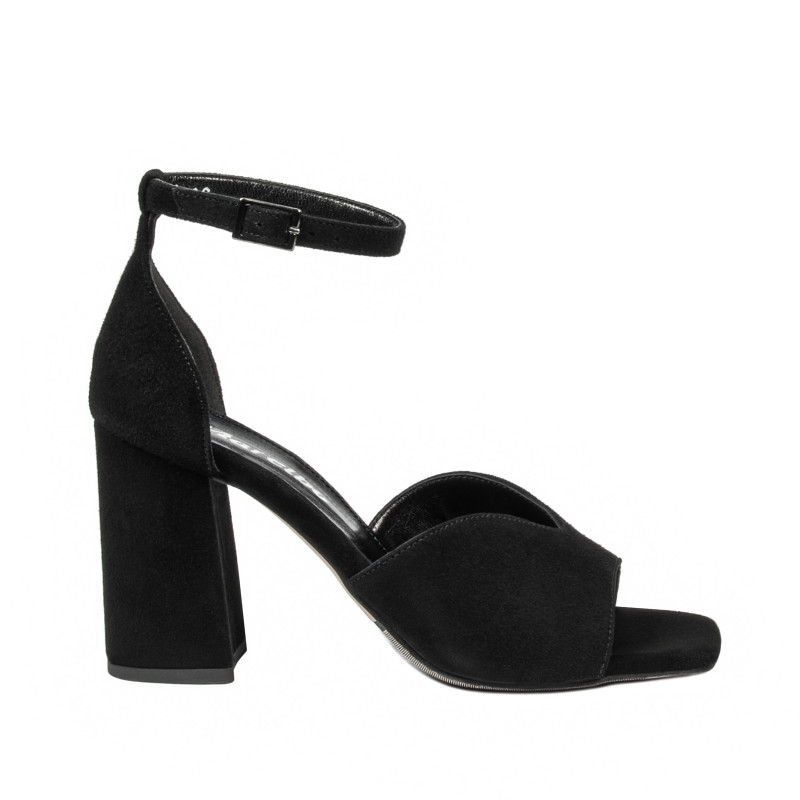 Dam sandaler 1346 svart velour