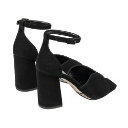 Dam sandaler 1346 svart velour