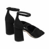 Dam sandaler 1346 svart velour