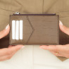 Kortfodral 209g 01 croco mörkbrun lifestyle