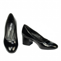 Eleganta damskor 1356 svart lack