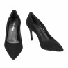 Eleganta damskor 1320 svart velour
