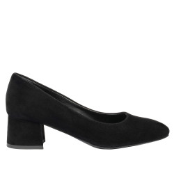 Eleganta damskor 1331 svart velour