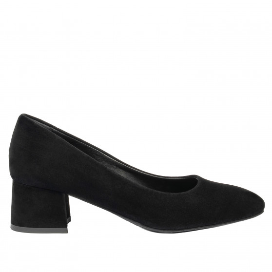 Eleganta damskor 1331 svart velour