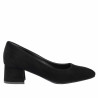 Eleganta damskor 1331 svart velour