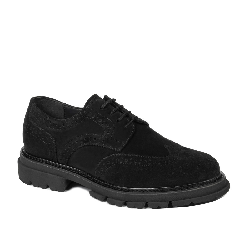 Herrskor casual 989 svart mocka 01