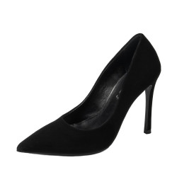 Eleganta dammskor 1302 svart mocka