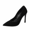 Eleganta dammskor 1302 svart mocka