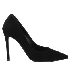 Eleganta dammskor 1302 svart mocka