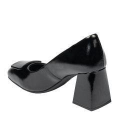 Eleganta damskor 1324 svart lack