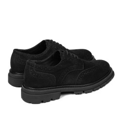 Herrskor casual 989 svart mocka 01