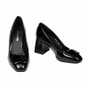 Eleganta damskor 1324 svart lack