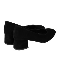 Eleganta damskor 1331 svart velour