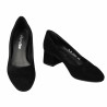 Eleganta damskor 1331 svart velour