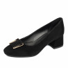 Eleganta damskor 1321 svart mocka