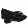 Eleganta damskor 1321 svart mocka