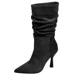 Damskor med klack 1410 svart velour