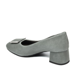 Eleganta damskor 1321 grå mocka