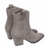 Damsstövlar med klack 1411 nubuck sand