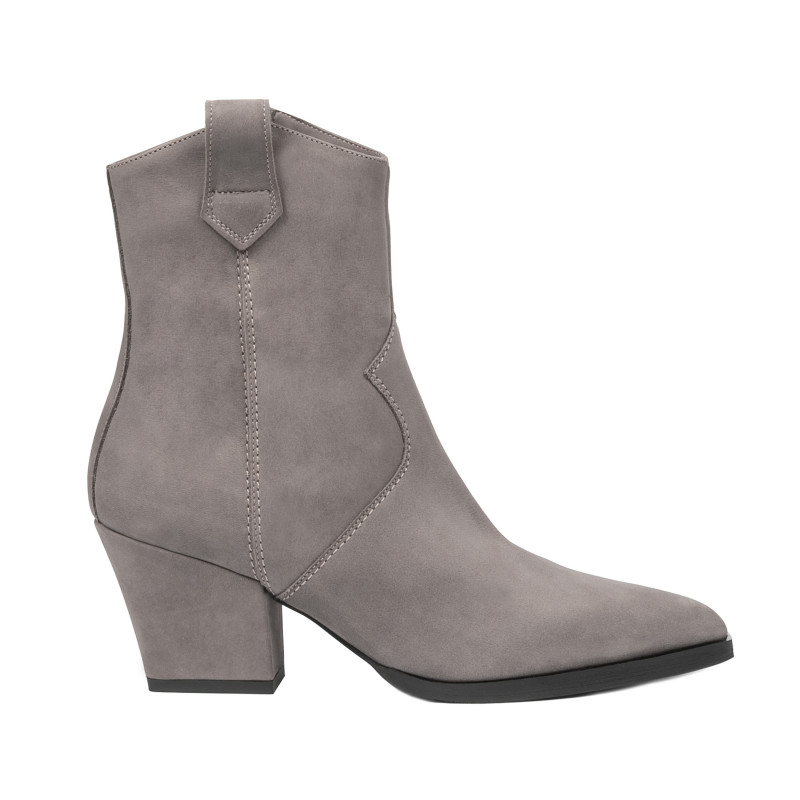Damsstövlar med klack 1411 nubuck sand