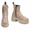 Damhögklackade stövlar 3413 beige