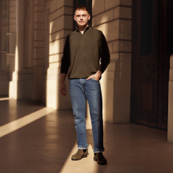 Herrar stövlar 4154 bufo khaki lifestyle