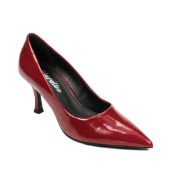 Eleganta damskor 1359 röd lack