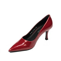 Eleganta damskor 1359 röd lack