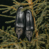Eleganta damskor 1339 svart satin lifestyle