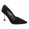 Eleganta damskor 1357 svart velour