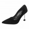Eleganta damskor 1357 svart velour