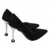 Eleganta damskor 1357 svart velour