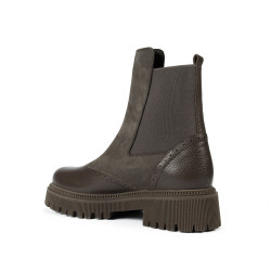 Damskor 3390 kaki kombinerad