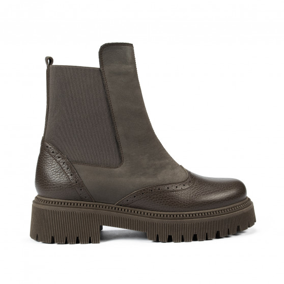 Damskor 3390 kaki kombinerad