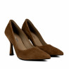 Eleganta damskor 1322 brun mocka