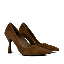Eleganta damskor 1322 brun mocka