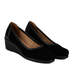Casual damskor 6094 kombinerad svart bufo