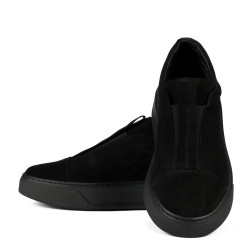 Dam casual skor 6095 svart velour