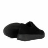 Dam casual skor 6095 svart velour