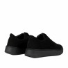 Dam casual skor 6095 svart velour