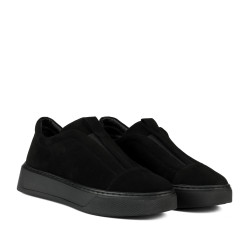 Dam casual skor 6095 svart velour