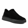 Dam casual skor 6095 svart velour