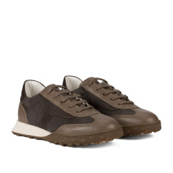 Dam sneakers 6097 sand mocka kombinerad