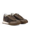 Dam sneakers 6097 sand mocka kombinerad