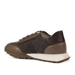Dam sneakers 6097 sand mocka kombinerad