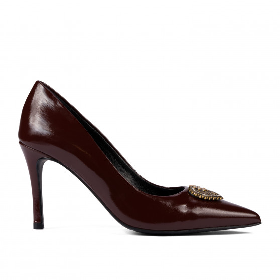 Eleganta damskor 1363 lackvinröd