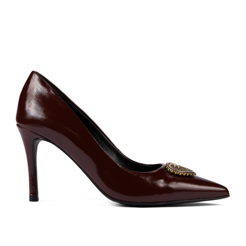 Eleganta damskor 1363 lackvinröd