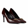 Eleganta damskor 1363 lackvinröd