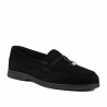 Damskor moccasiner 6082-1 svart mocka