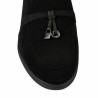 Damskor moccasiner 6082-1 svart mocka